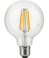 E27 10W dimbar LED globepære - G95, filament, 1055lm, 2500K, klart glass