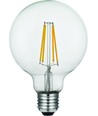 E27 8W dimbar LED globepære - G95, filament, 2500K, klart glass, 740lm