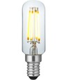 E14 4W dimbar LED rørpære - 8,5cm, filament, 2500K, klart glass