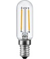 E14 2W dimbar LED-pære - Filament, 8,5cm, 2500K, klart glass