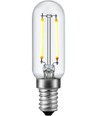 E14 2W dimbar LED-pære - Filament, 8,5cm, 2500K, klart glass