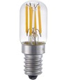 E14 3W dimbar LED rørpære - 5,5cm, filament, 2500K, klart glass