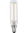 E14 4W dimbar LED rørpære - 11,5cm, 2200K, filament, klart glass