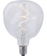 E27 4W XL Flex Mystery LED-pære - G125, filament, dimbar, 2200K, klart glass