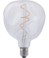 E27 4W XL Flex Mystery LED-pære - G125, filament, dimbar, 2200K, klart glass