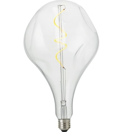E27 4W XXL Mystery dimbar LED-pære - A165, 250lm, 2500K, klart glass, filament flex