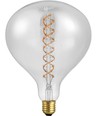 E27 5,5W dimbar LED XXL filamentpære - R160, 380lm, 2200K, klart glass