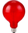 E27 4W dimbar LED filamentpære - G125, Flex Globe, Rød, 60lm
