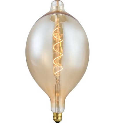 E27 4W XXL Flex Filament LED-pære - 34cm, 2000K, Gold, dimbar