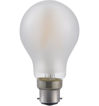 BA22d 5,5W dimbar LED-pære - A60, filament, matt glass, 2500K