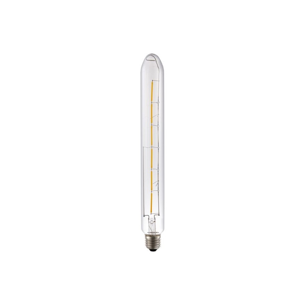 E27 5W dimbar LED filamentpære - Colorenta, 31,5cm, 2500K, klart glass, 500lm - Dimbar : Dimbar, Kulør : Ekstra varm