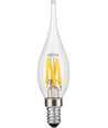 E10 1,5W LED filament mini tip kronelyspære - C23, 90lm, 2500K, klart glass