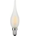 E10 1,5W LED filament mini tipp-pære - C23, 90lm, 2700K, matt glass