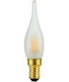 E14 1,8W dimbar LED kronepære - C23, Mini Tip Candle, 2500K, matt glass