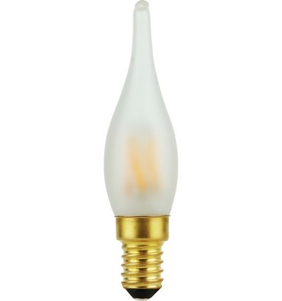 E14 1,8W dimbar LED kronepære - C23, Mini Tip, matt glass, 2700K