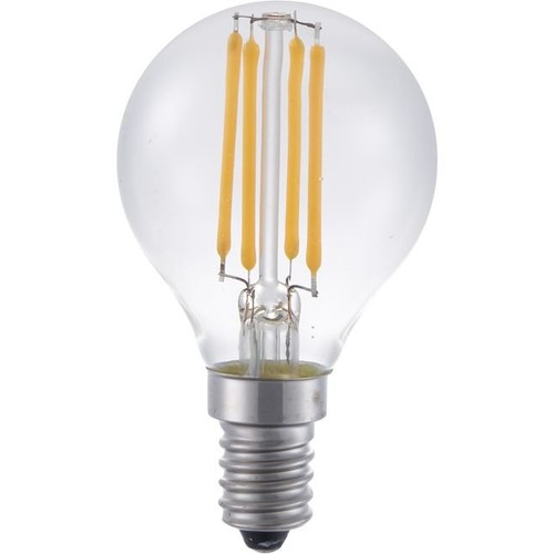 E14 4W filament kronepære, 24V - G45, 2200K, klart glass, 270lm