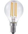 E14 4W filament kronepære, 24V - G45, 2200K, klart glass, 270lm