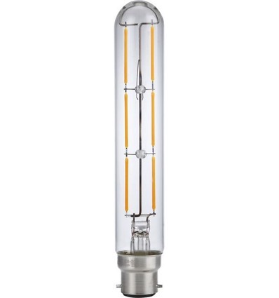 BA22d 5W dimbar LED Colorenta Short pære - 17,1cm, 470lm, 2200K, klart glass