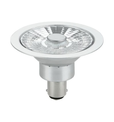 BA15d AR70 8W LED-pære, 12V - 480lm, 30°, dimbar, varmhvit