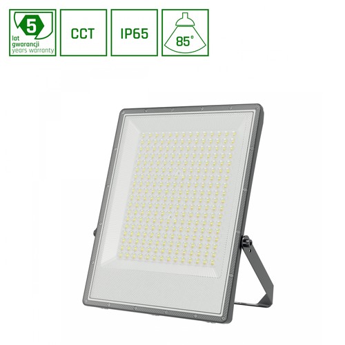 200W NOCTIS MAX CCT lyskaster - IP65, 3 lysfarger, grå, utendørs