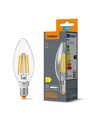 E14 6W filament kronepære - C37, nøytral hvit