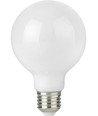 E27 4,7W dimbar LED globepære - G95, opalt glass, filament, 2500K