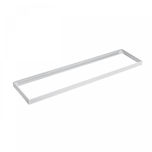 30x1200 ramme til LED-panel - Hvit, høyde 6,5 cm, for direkte montering i tak
