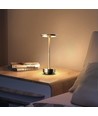 Oppladbar LED-bordlampe med trådløs lading - Gull, touch-dimbar, CCT, IP54