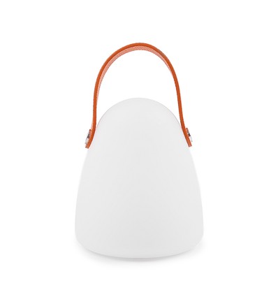 Oppladbar RGB LED-bordlampe Ø12,8cm - Hvit, inkl. fjernkontroll, IP54 utendørs