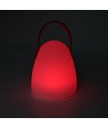 Oppladbar RGB LED-bordlampe Ø12,8cm - Hvit, inkl. fjernkontroll, IP54 utendørs