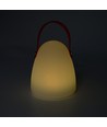 Oppladbar RGB LED-bordlampe Ø12,8cm - Hvit, inkl. fjernkontroll, IP54 utendørs