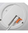 Oppladbar RGB LED-bordlampe Ø13cm - Hvit, inkl. fjernkontroll, IP54 utendørs