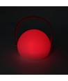 Oppladbar RGB LED-bordlampe Ø13cm - Hvit, inkl. fjernkontroll, IP54 utendørs