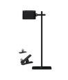 Oppladbar 3-i-1 LED-lampe - Magnetisk, dimbar, CCT, opp/ned-lys, sort, inkl. fot og 2 stk. monteringsbraketter