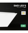 60x60 LED-panel, 40W - CREE LED, 120lm/W, 6 års garanti, hvit kant