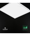 60x60 LED-panel, 40W - CREE LED, 120lm/W, 6 års garanti, hvit kant