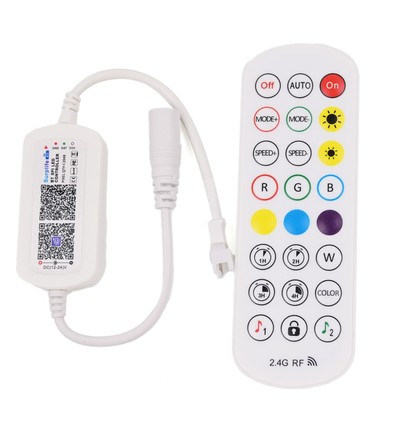 RGBIC-kontroller med fjernkontroll - Bluetooth Surplife RF trådløs, slim fjernkontroll, 3-pins
