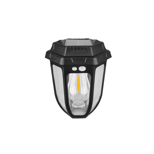 Solara Rustica 1W solcelle hagelampe - 2700K, 50cm, IP44, sort