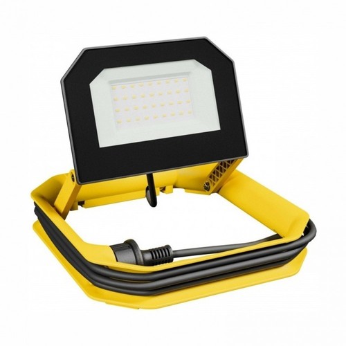 30W LED arbeidslampe - fot, krok + ledningsopprul, 3m kabel, IP65