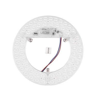 21,5cm / 24/18/12W LED-innsats med linser - Flicker free, valgfrie CCT, erstatter G24, sirkelrør og kompaktrør