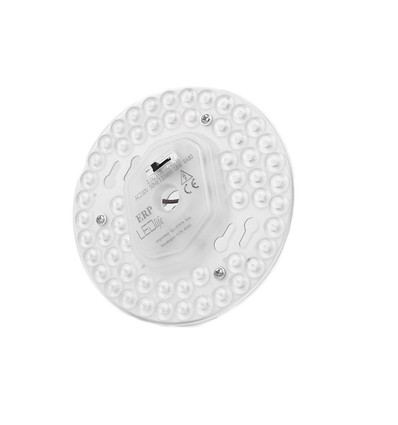 Ø13 cm / 18W LED-innsats med linser - Flicker free, valgfrie CCT, erstatter G24, sirkelrør og kompaktrør