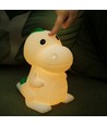 MOCHI Dinosaur nattlampe - Silikon, fargeskift + varmhvit, touch dimbar, IP20 innendørs