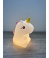 MOCHI Enhjørning nattlampe - Silikon, RGB+W, touch dimbar, IP20 innendørs