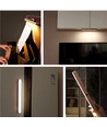 Oppladbar vegglampe i tre - 360° roterbar, inkl. lyskilde, IP20, 3W