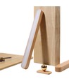 Oppladbar vegglampe i tre - 360° roterbar, inkl. lyskilde, IP20, 3W