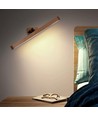 Oppladbar vegglampe i tre - 360° roterbar, inkl. lyskilde, IP20, 3W