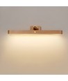 Oppladbar vegglampe i tre - 360° roterbar, inkl. lyskilde, IP20, 3W