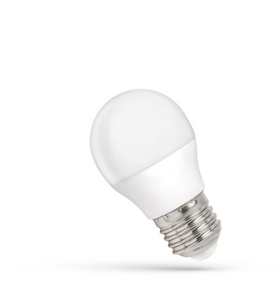 6W LED kronepære - G45, mattert glas, E27