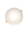 24W Ø22cm LED innfellingspanel - IP54 utendørs, Hull: Ø19,5 cm, Mål: Ø22 cm