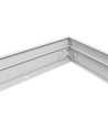 Høy ramme til 60x60 LED panel - Hurtig samlesett, plasthjørner, hvit kant